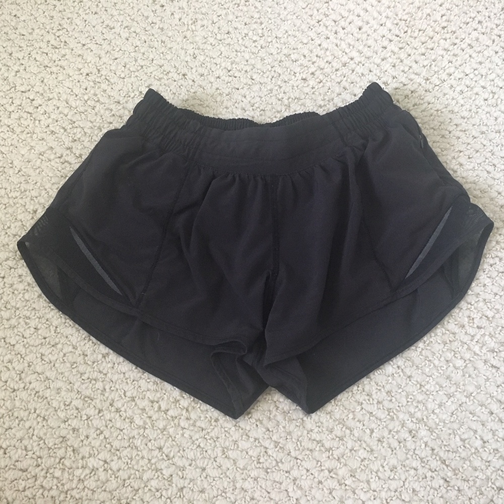 Lululemon Black Hotty Hot Shorts